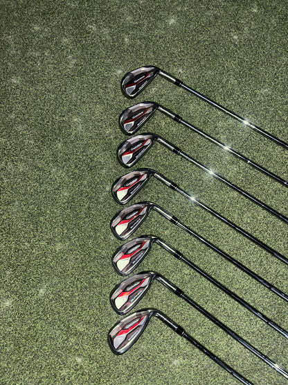 USED TAYLORMADE AREOBURNER IRON SET 4-SW STIFF FLEX RH